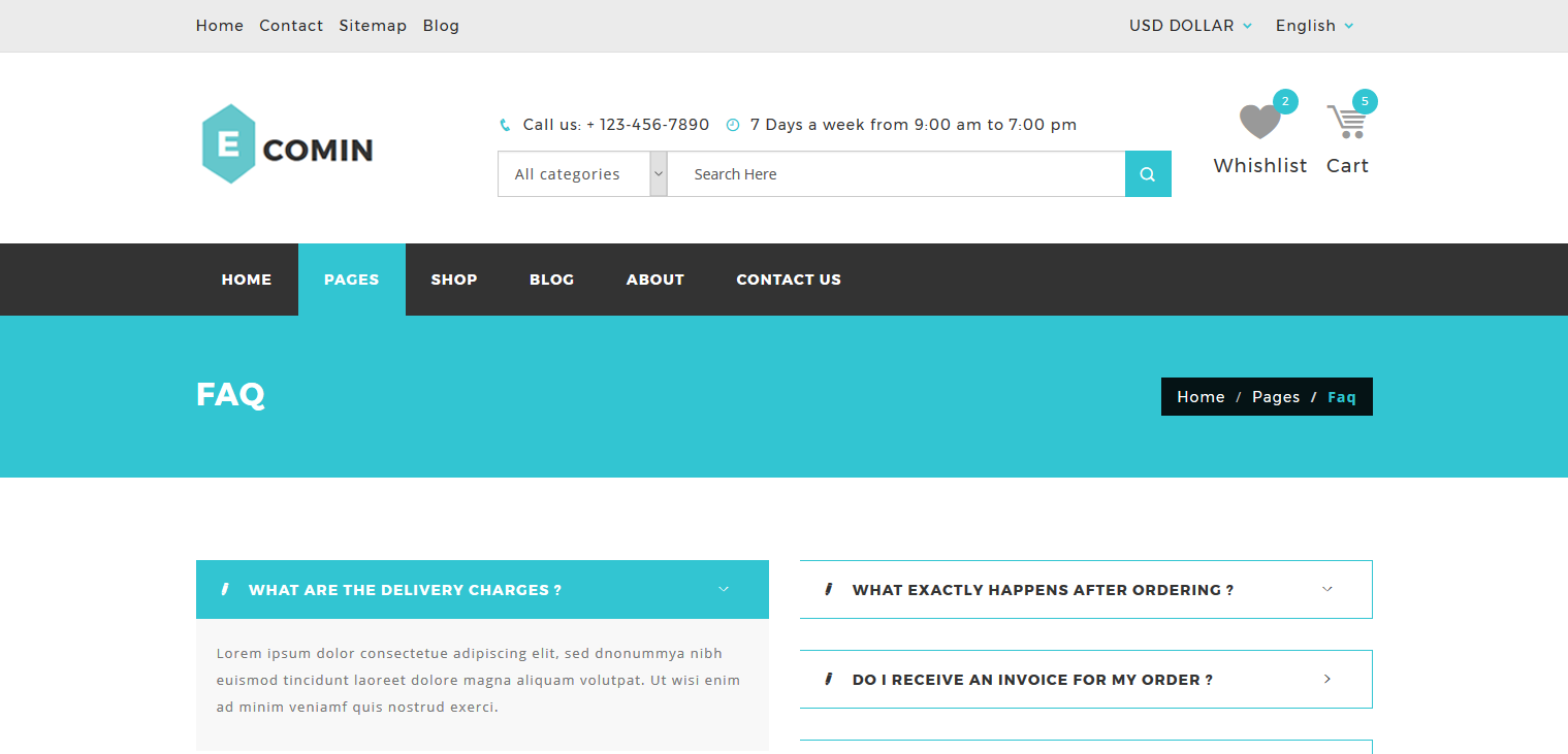 free html5 template